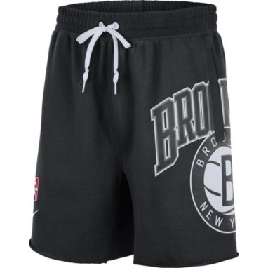 sorry, Nike Men's Brooklyn Nets Black Courtside Fleece Shorts is currently out of stock