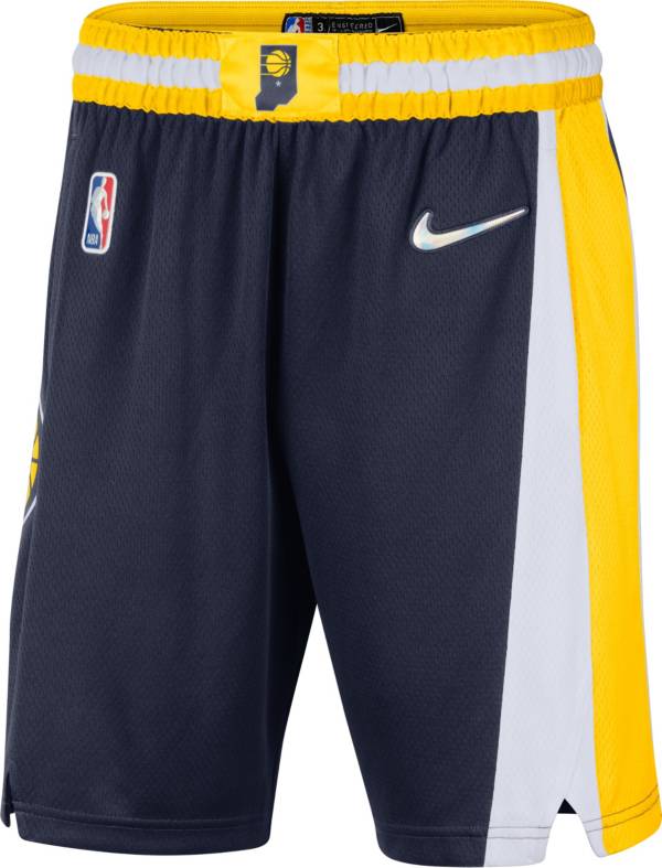 Nike Men's 2021-22 City Edition Indiana Pacers Blue Dri-Fit Swingman Shorts