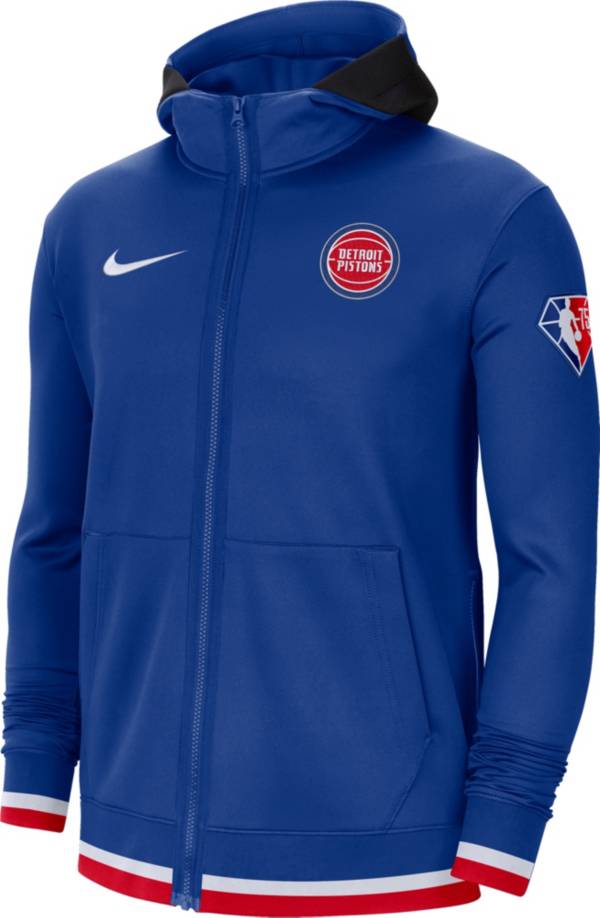 Nike Men's Detroit Pistons Blue Dri-Fit Hoodie