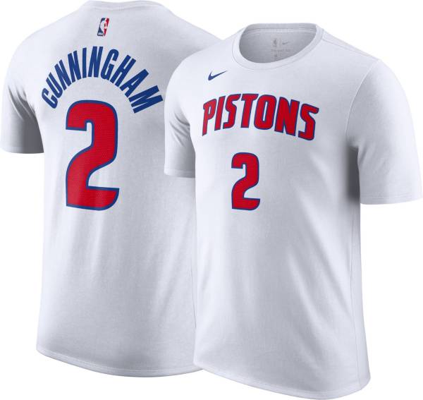 Nike Men's Detroit Pistons Cade Cunningham #2 White Player T-Shirt