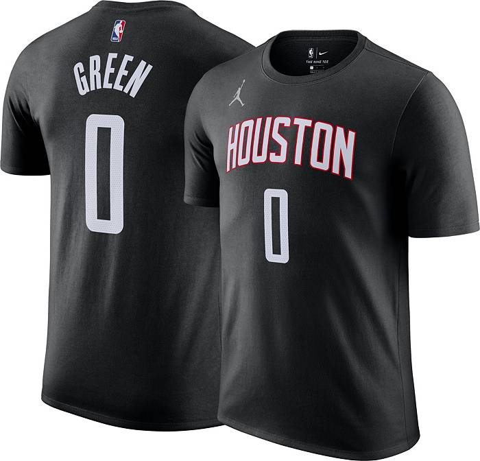 Nike Men's Houston Rockets Jalen Green #0 Black Player T-Shirt