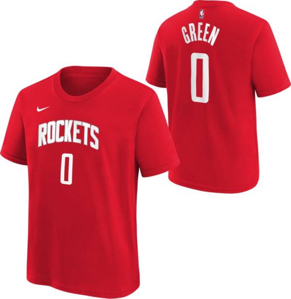 Nike Men's Houston Rockets Jalen Green #0 Red T-Shirt