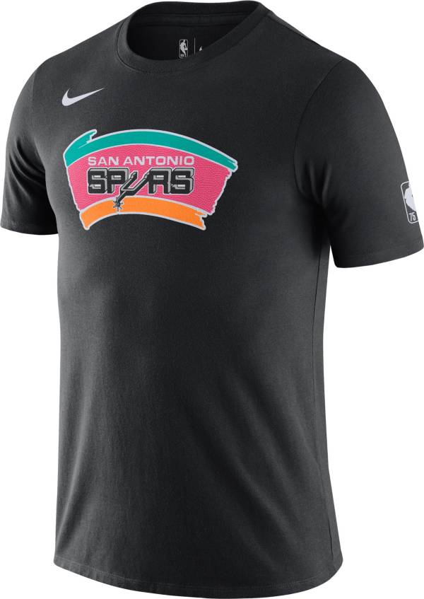 Nike Men's 2021-22 City Edition San Antonio Spurs Black Dri-Fit Logo T-Shirt