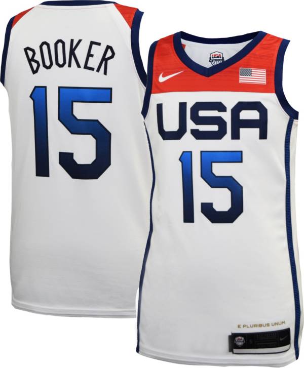 Nike Men's USA Basketball Olympics Devin Booker #15 White ...