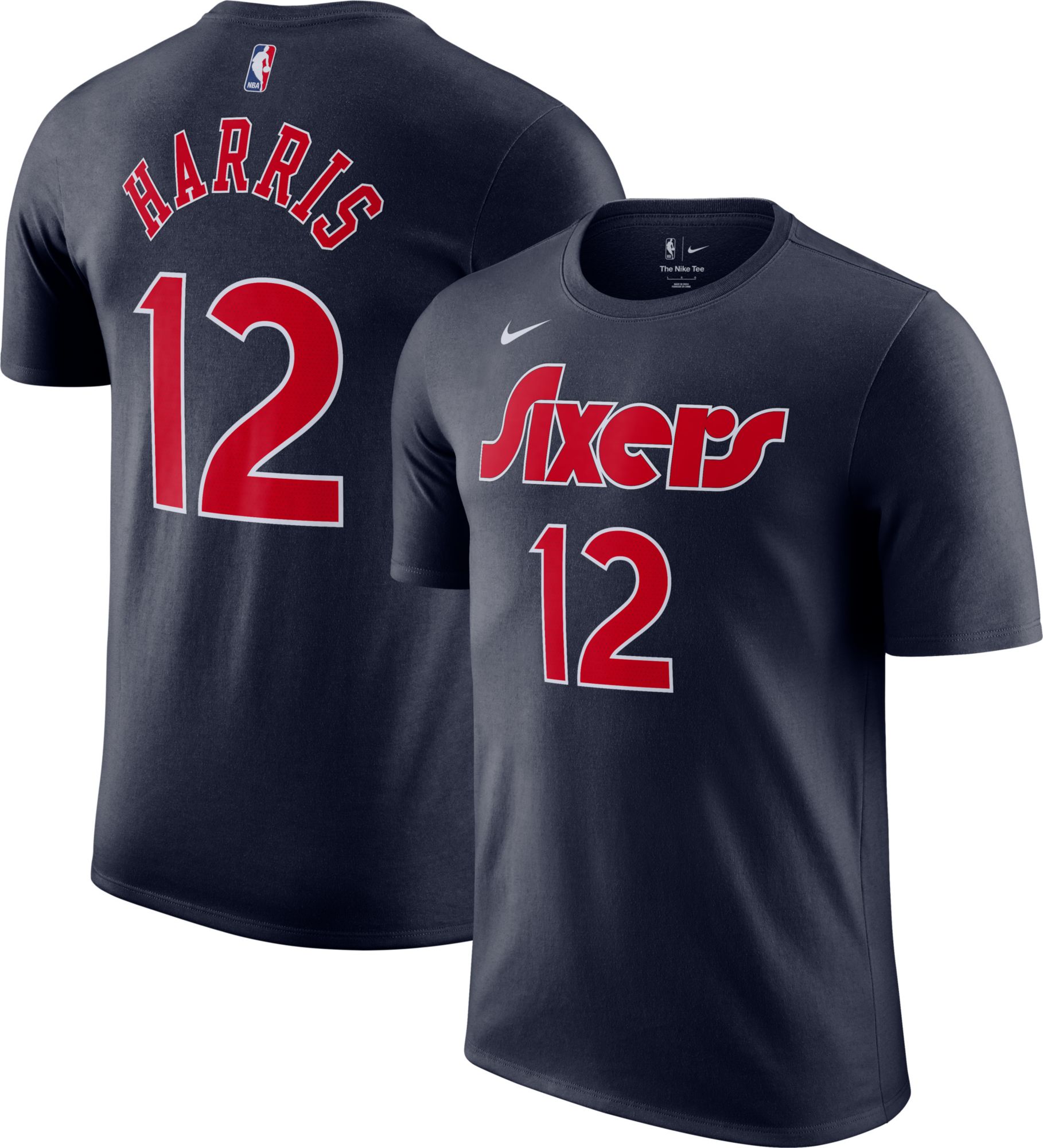 Nike Youth Philadelphia 76ers Tobias Harris #12 Cotton T-Shirt - M (Medium)