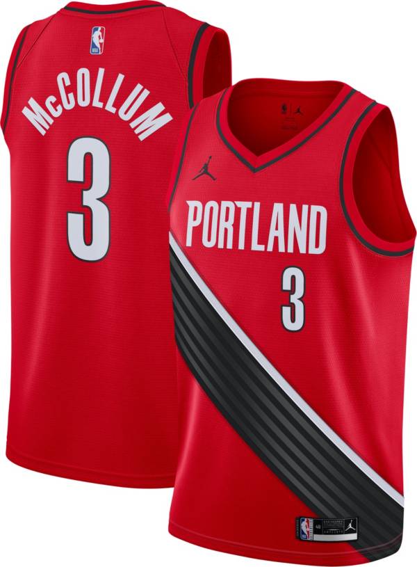 Nike Men's Portland Trailblazers CJ McCollum Red Statement Jersey