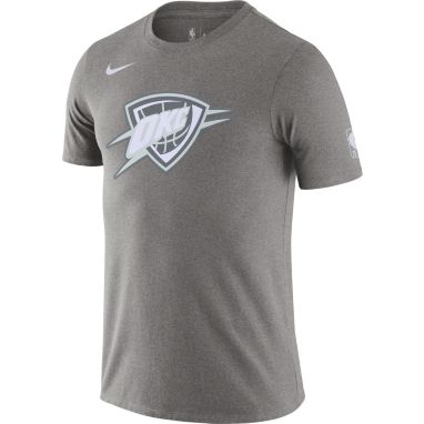 sorry, Nike Men's 2021-22 City Edition Oklahoma City Thunder Gray Dri-Fit Logo T-Shirt is currently out of stock