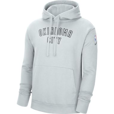 sorry, Nike Men's 2021-22 City Edition Oklahoma City Thunder Gray Essential Pullover Hoodie is currently out of stock