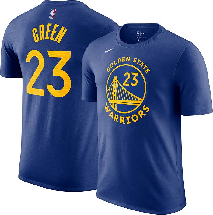 Men's Nike Draymond Green Royal Golden State Warriors Player Name & Number  Performance T-Shirt
