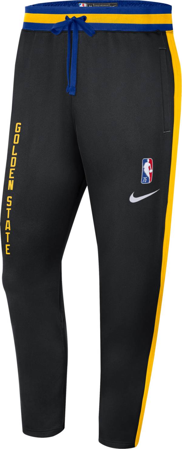 Nike Men's 2021-22 City Edition Golden State Warriors Black Showtime Dri-Fit Sweatpants