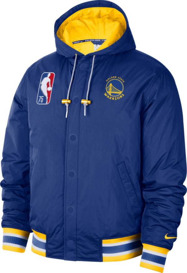 Nike Men's 2021-22 City Edition Golden State Warriors Blue Full Zip Jacket