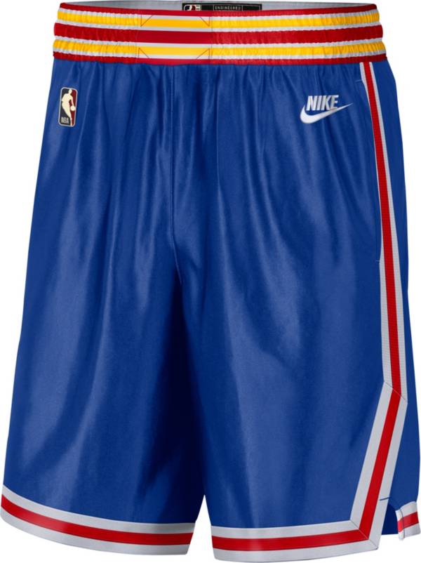 Nike Men's Golden State Warrior Blue Dri-Fit Swingman Shorts