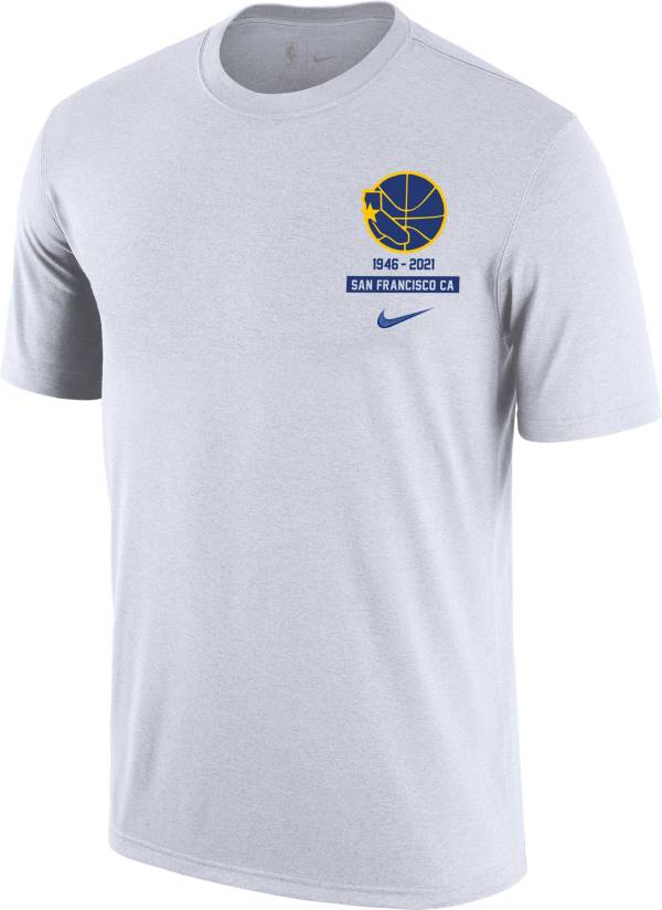 Nike Men's 2021-22 City Edition Golden State Warriors White Story T-Shirt