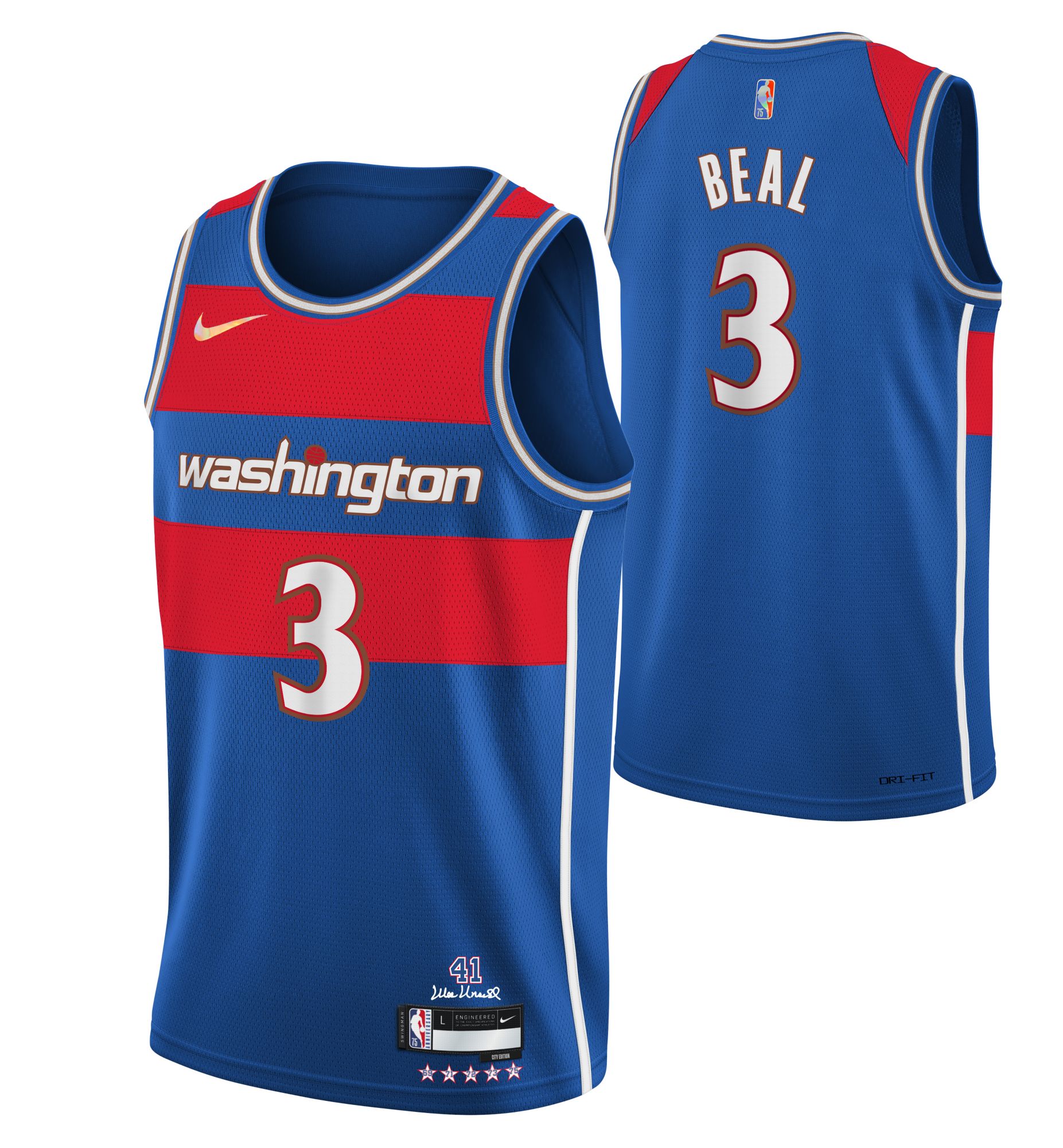 Youth Fanatics Branded Johnny Davis Red Washington Wizards 2022 NBA Draft  First Round Pick Fast Break Replica Jersey - Icon Edition