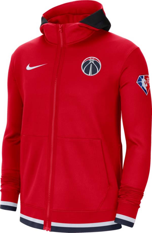 Nike Men's Washington Wizards Red Dri-Fit Hoodie