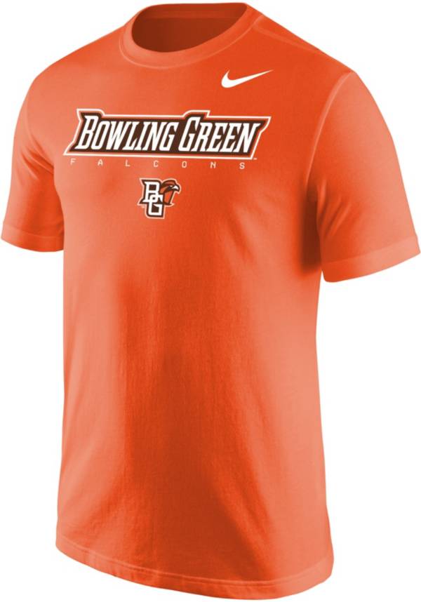 Nike Men's Bowling Green Falcons Orange Core Cotton Graphic T-Shirt