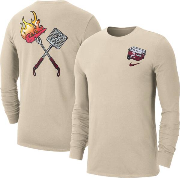 Nike Men's Alabama Crimson Tide Brown Football Tailgate Long Sleeve T-Shirt product image