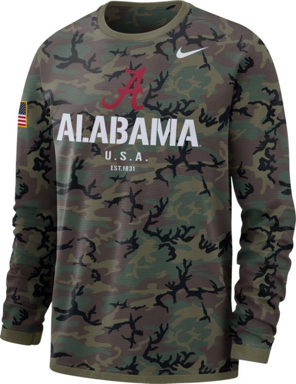 Nike Men's Alabama Crimson Tide Camo Military Appreciation Long Sleeve T-Shirt product image