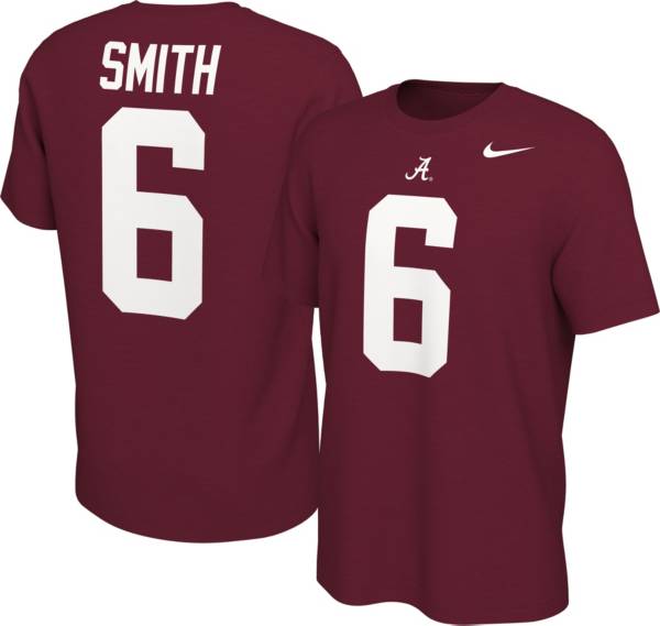 Nike Men's Alabama Crimson Tide Devonta Smith #6 Crimson Football Jersey T-Shirt