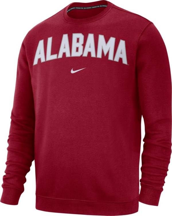 Nike Men's Alabama Crimson Tide Crimson Club Fleece Crew Neck Sweatshirt product image