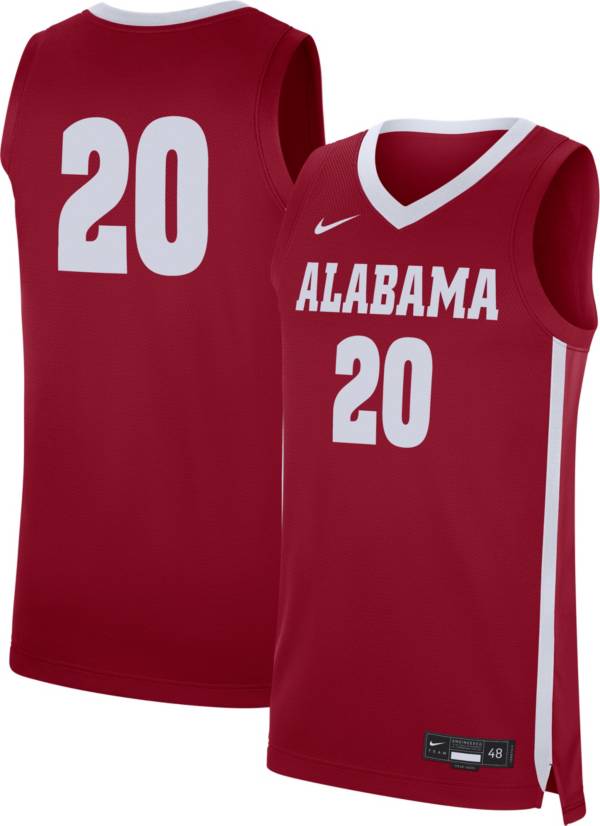 Nike Men's Alabama Crimson Tide #20 Crimson Replica Basketball Jersey