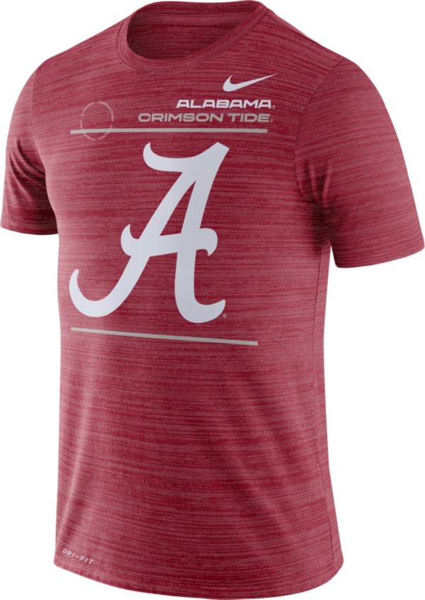 Nike Men's Alabama Crimson Tide Crimson Dri-FIT Velocity Football Sideline T-Shirt product image