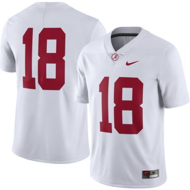 sorry, Nike Men's Alabama Crimson Tide #18 White Dri-FIT Limited Football Jersey is currently out of stock