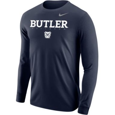 sorry, Nike Men's Butler Bulldogs Blue Core Cotton Graphic Long Sleeve T-Shirt is currently out of stock