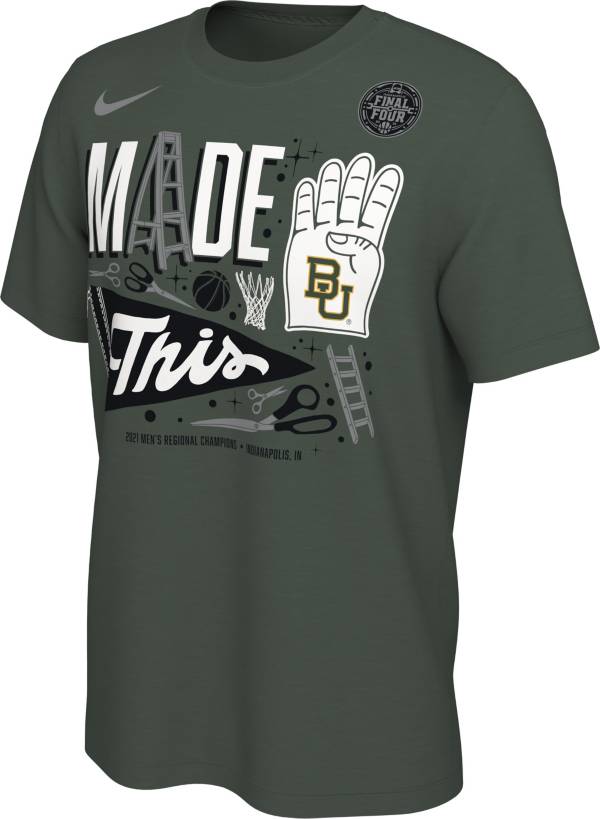 Nike Men's Baylor Bears 2021 Regional Champions ‘Made 4 This' Locker Room T-Shirt