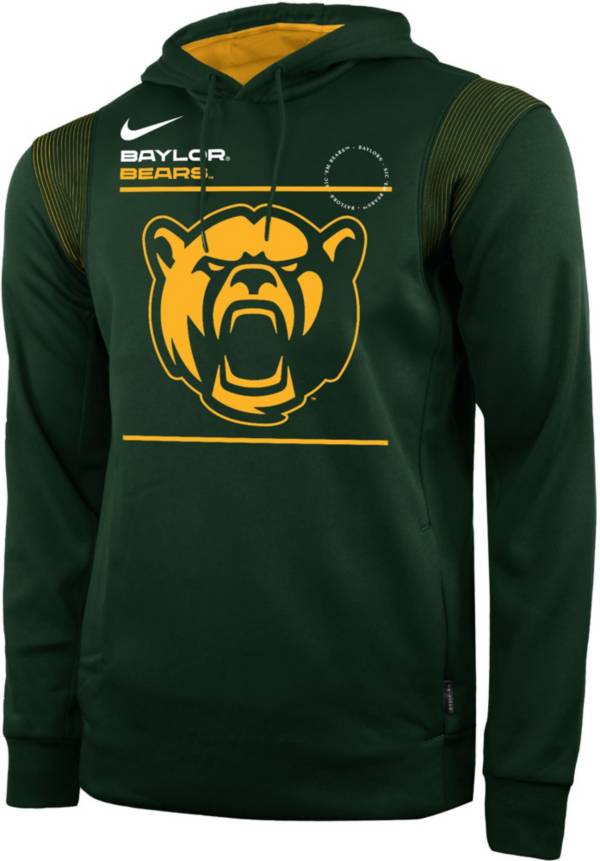 Nike Men's Baylor Bears Green Therma Performance Pullover Hoodie product image