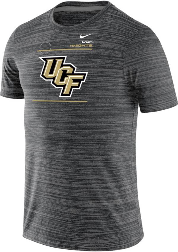 Nike Men's UCF Knights Football Sideline Velocity Black T-Shirt