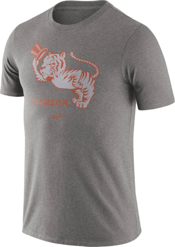 Nike Men's Clemson Tigers Grey Retro Logo T-Shirt product image