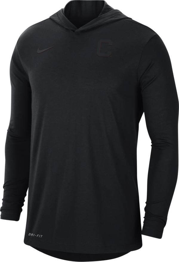 Nike Men's Clemson Tigers Black Dri-FIT Vapor Pinnacle Long Sleeve Hoodie T-Shirt