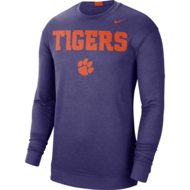 sorry, Nike Men's Clemson Tigers Purple Spotlight Basketball Long Sleeve T-Shirt is currently out of stock