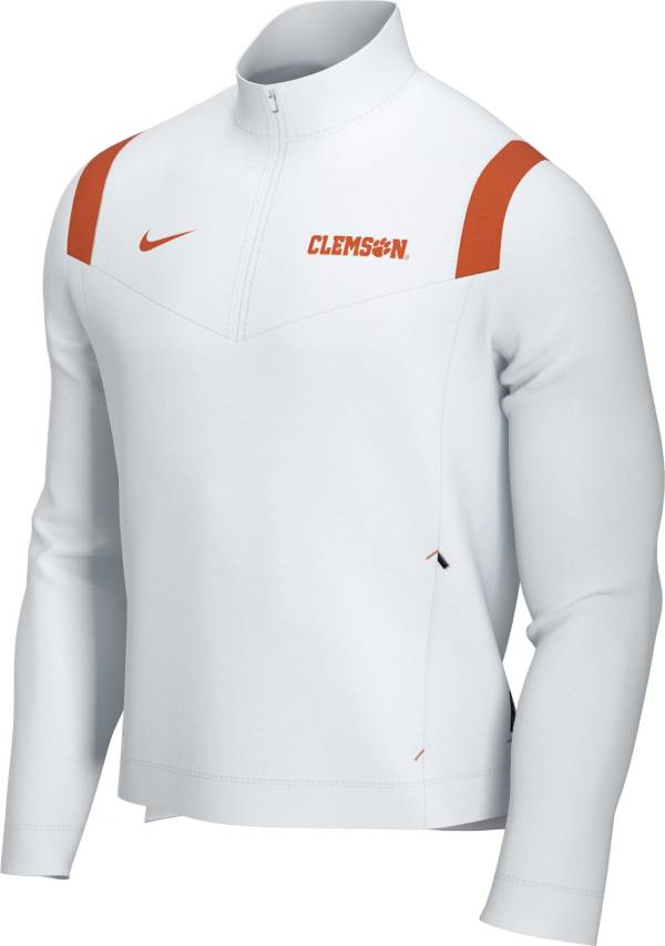 Nike Men's Clemson Tigers Football Sideline Coach Lightweight White Jacket product image