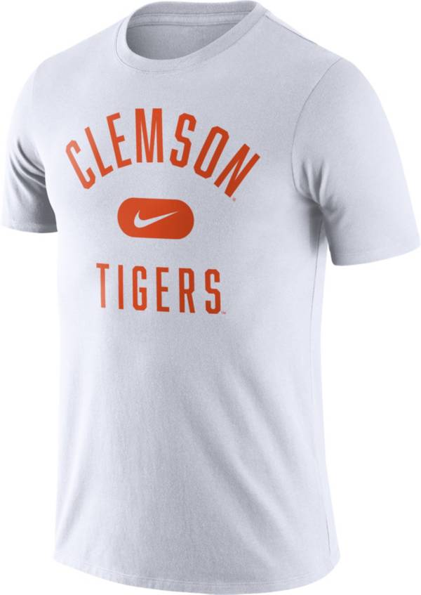 Nike Men's Clemson Tigers Basketball Team Arch White T-Shirt product image