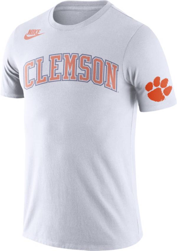 Nike Men's Clemson Tigers Retro Cotton White T-Shirt product image