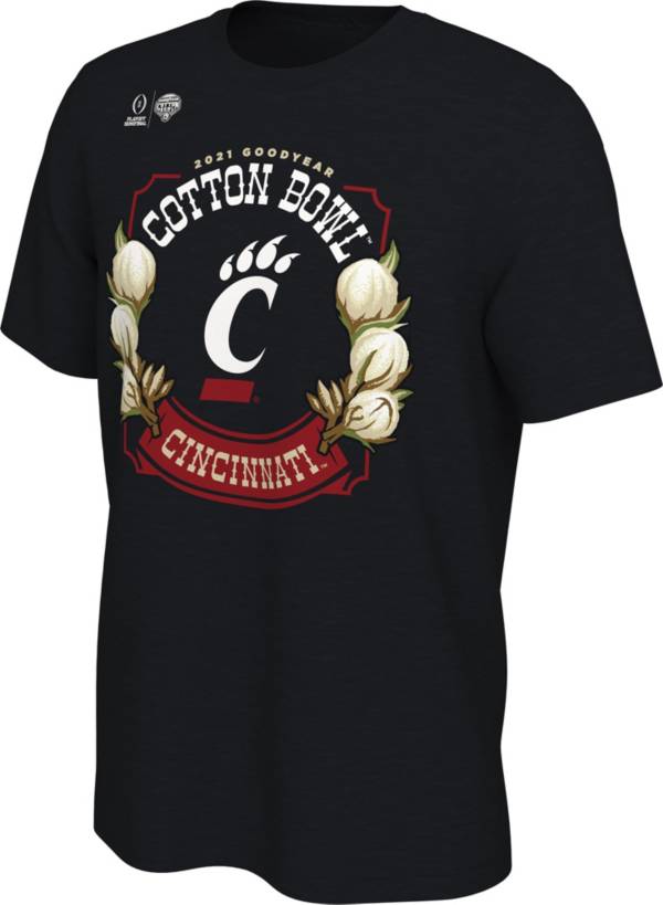 Men's College Football Playoff 2021 Goodyear Cotton Bowl Bound Cincinnati Bearcats T-Shirt