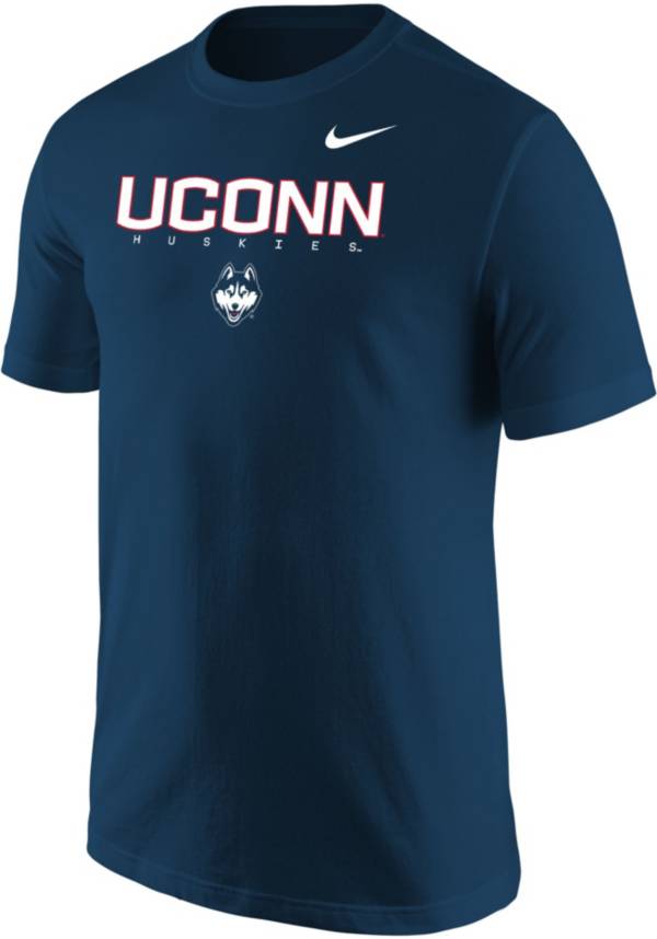 Nike Men's UConn Huskies Blue Core Cotton Graphic T-Shirt