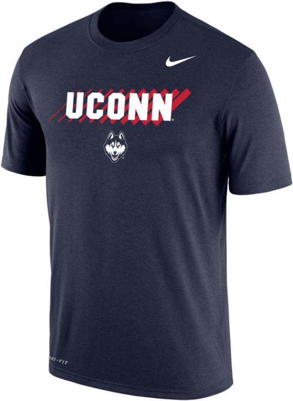 Nike Men's UConn Huskies Blue Dri-FIT Cotton T-Shirt