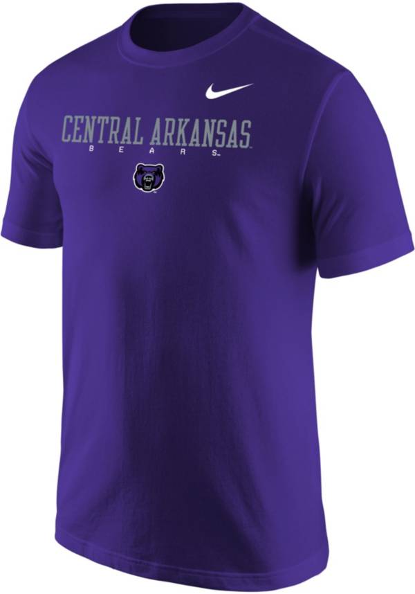 Nike Men's Central Arkansas Bears Purple Core Cotton Graphic T-Shirt