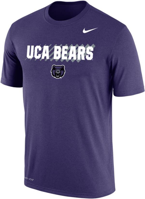 Nike Men's Central Arkansas Bears Purple Dri-FIT Cotton T-Shirt