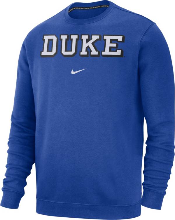 Nike Men's Duke Blue Devils Duke Blue Club Fleece Crew Neck Sweatshirt