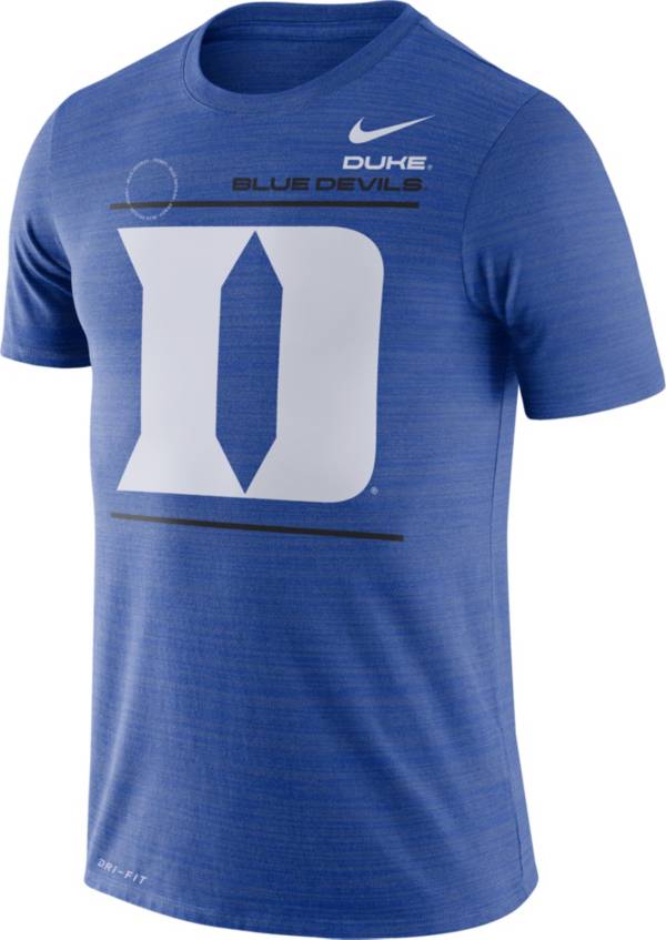 Nike Men's Duke Blue Devils Duke Blue Dri-FIT Velocity Football Sideline  T-Shirt