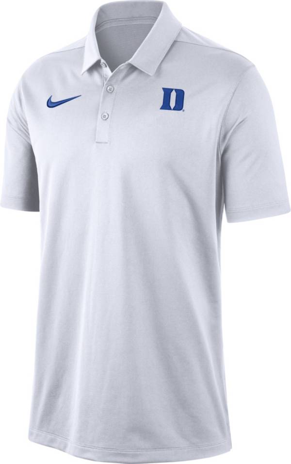 Nike Men's Duke Blue Devils Dri-FIT Franchise White Polo