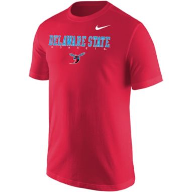 sorry, Nike Men's Delaware State Hornets Red Core Cotton Graphic T-Shirt is currently out of stock