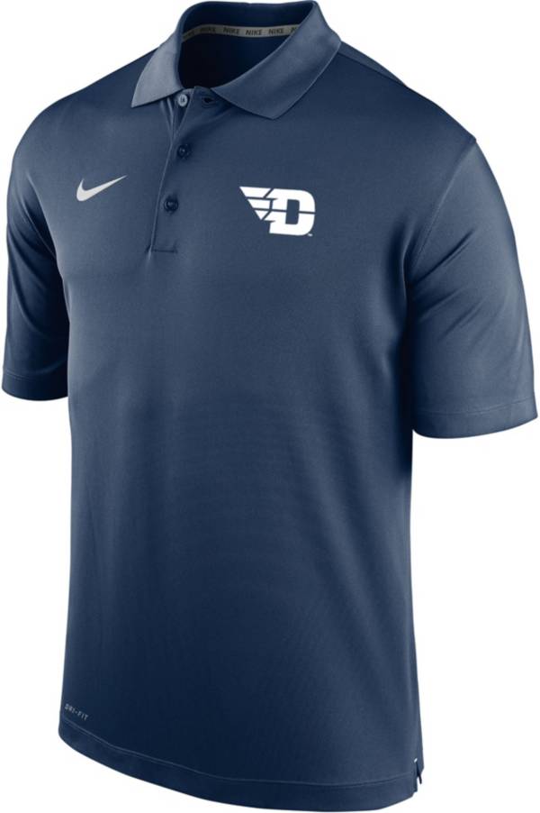 Nike Men's Dayton Flyers Blue Varsity Polo