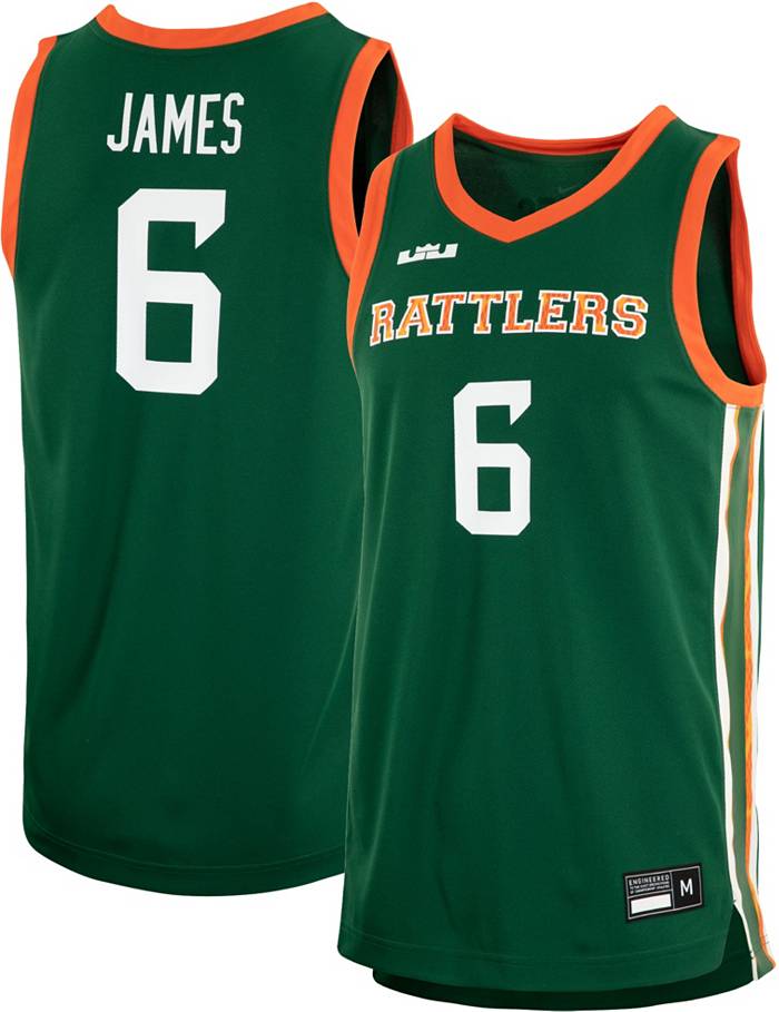 Nike x LeBron James Men's Florida A&M Rattlers #6 Green Replica