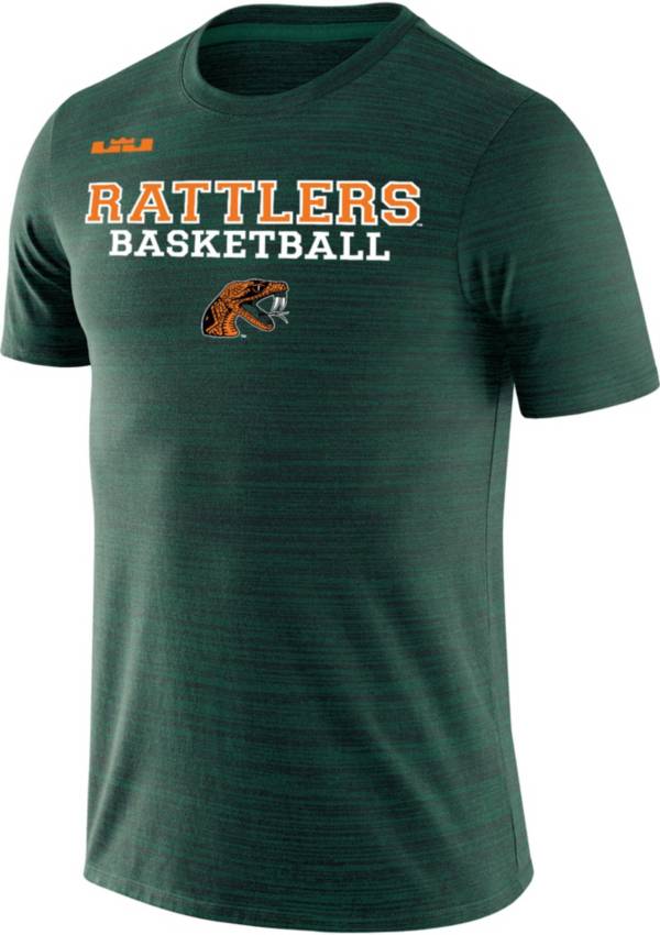 Nike x LeBron James Men's Florida A&M Rattlers Green Basketball Velocity T-Shirt product image