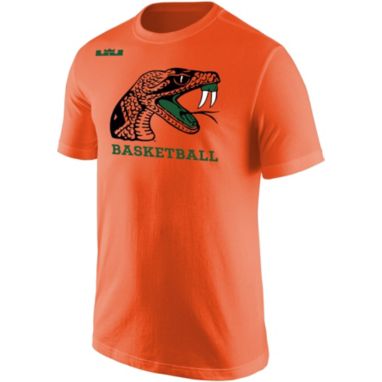 sorry, Nike x LeBron James Men's Florida A&M Rattlers Orange Basketball Core Cotton Logo T-Shirt is currently out of stock